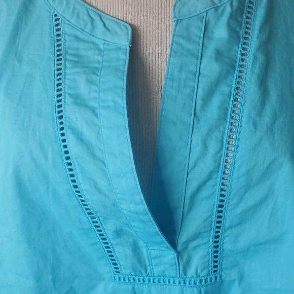 St. John's Bay Blue Blouse - Picture 4 of 7